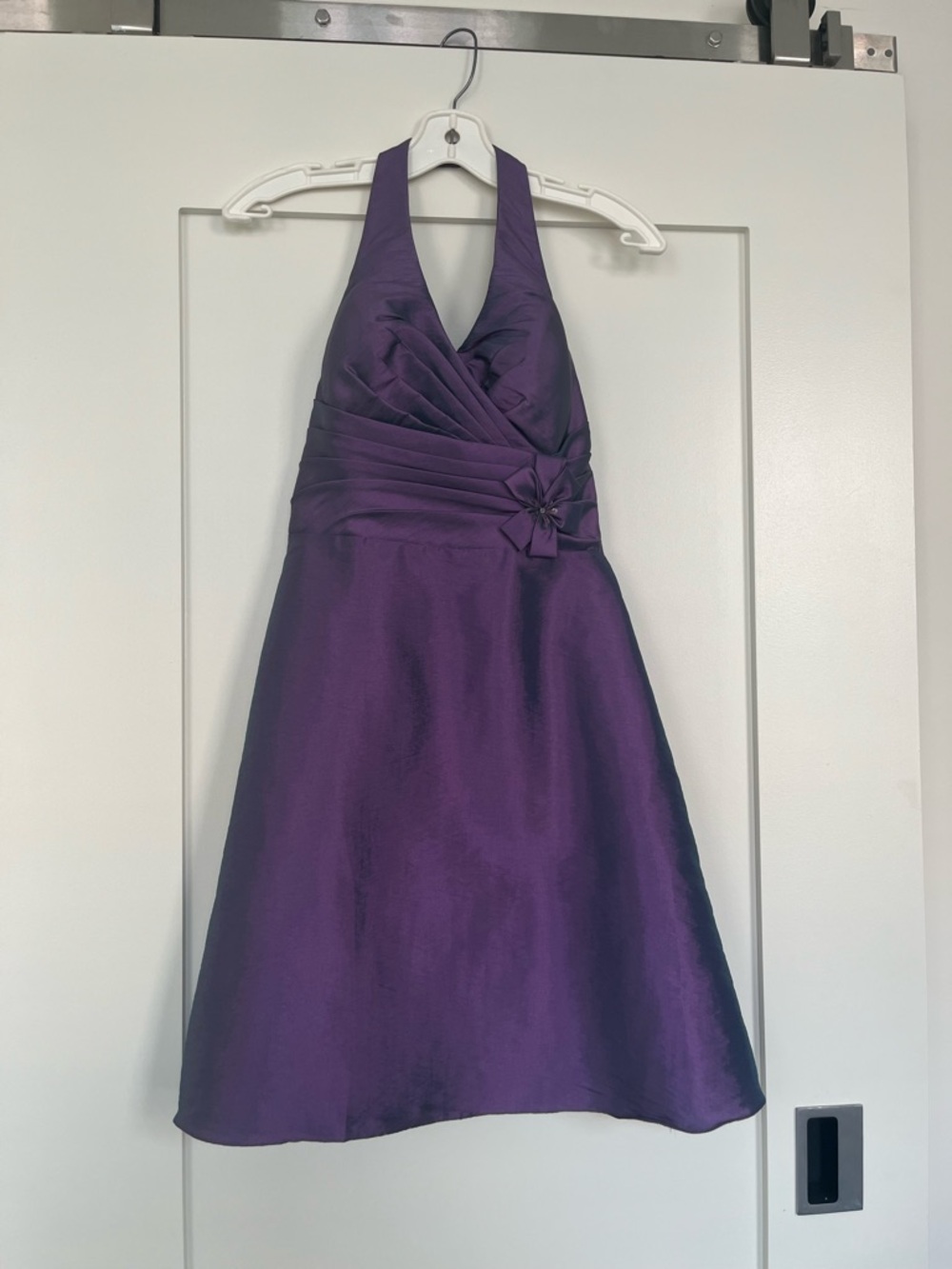 DaVinci Purple Halter Prom/Homecoming Dress